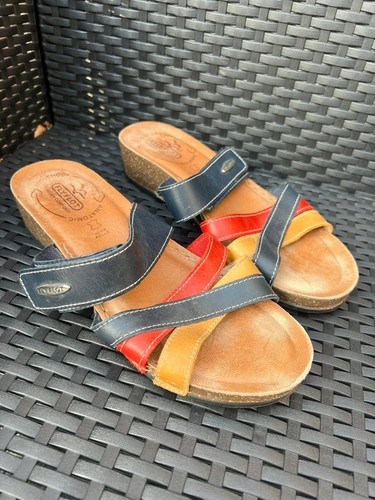 Fly flot italian - leather, wedge