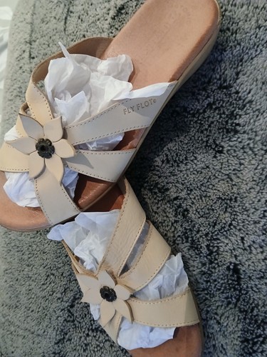 Fly flot genuine leather - leather, slip