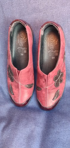 Ladies fly flot red - red, shoes