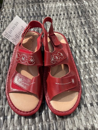Flyflot red leather - flyflot, sandals