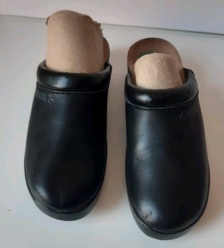Fly flot black - black, leather