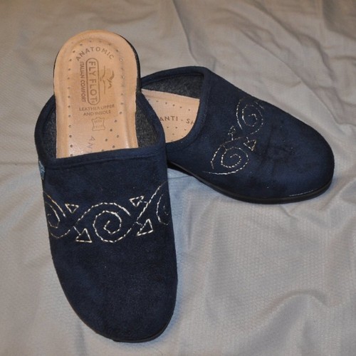 Fly flot navy woman mules - fly,