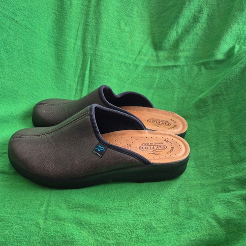 Ladies brown flyflots mule - ladies,