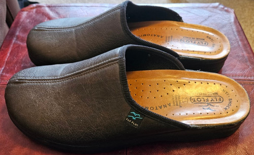Fly flot brown leather mule - flot,